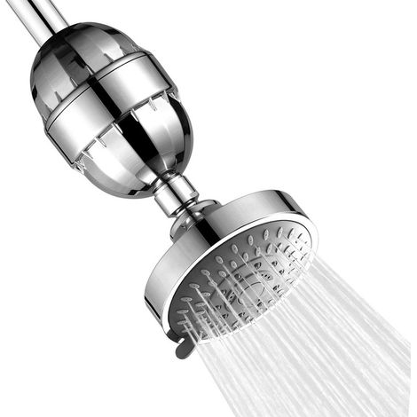Set doccia, booster da 4 pollici, cinque funzioni, ugello sopraelevato, filtro, purificatore d'acqua, set filtro acqua (1/5)