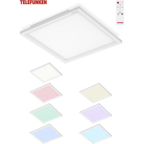 18-W-LED-Deckenleuchte mit Fernbedienung, neutrales Licht + RGB-Farbtemperatur, geeignet für Wohnzimmer, Küche und Flur