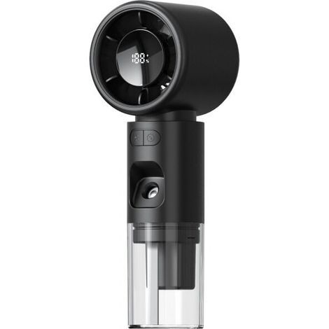 Ventilatore spray portatile, mini ventilatore ricaricabile con evaporatore, mini dispositivo di raffreddamento con display digitale per viaggi, trucco, campeggio e uso domestico (1/5)