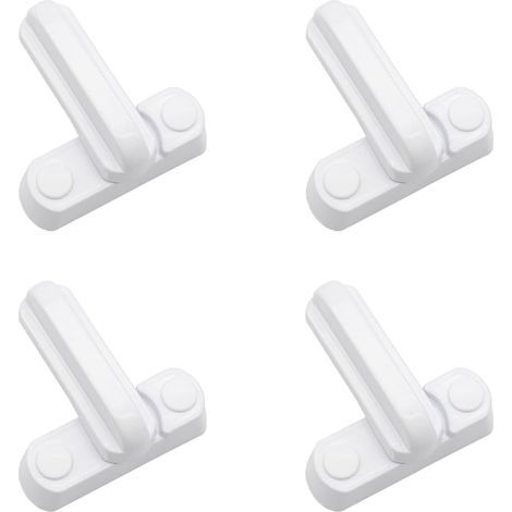 Lntyq Lot de 4 Serrures Loquets Bloque Poignee Sécurité Domestique Supplémentaire Remplacement Pour Maison Portes Placards Fenêtres (1/5)