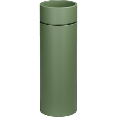Lavabo sur pied en céramique OKE, dia. 30x88,5cm, vert mat (1/2)