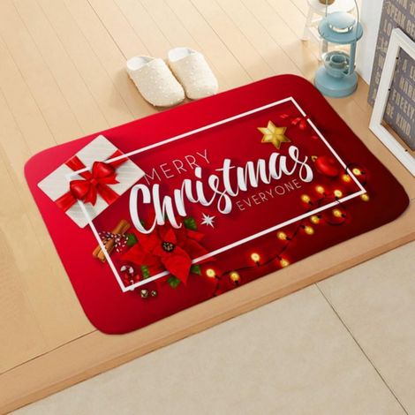 Tapis De Séchage Pour Vaisselle - Flanelle Absorbante - 40 X 60 Cm - Pour Cuisine Salle De Bain Bureau - Motif Noël - 1 Pièce (1/5)