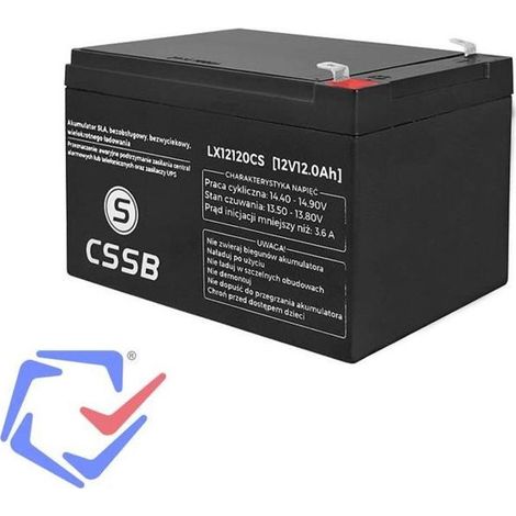 Batterie en gel CSSB 12V 12Ah voiture vehicule
