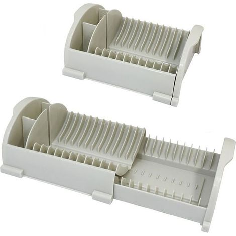 Scolapiatti posate da appoggio retrattile regolabile allungabile salvaspazio slim per cucina in plastica made in Italy - colorigenerali: Tiffany (1/5)
