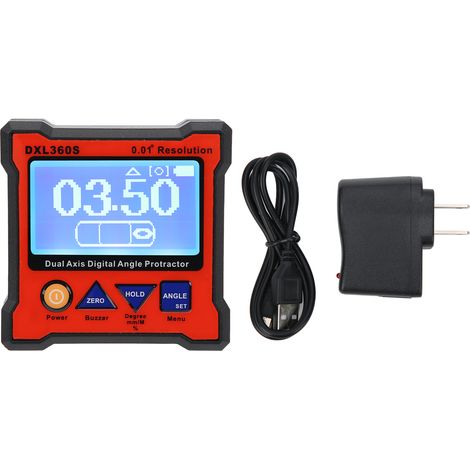 Niveau numérique Inclinometer Haute Précision Rapporteur Non Magnétique DXL360S Prise US 100-240V (1/5)