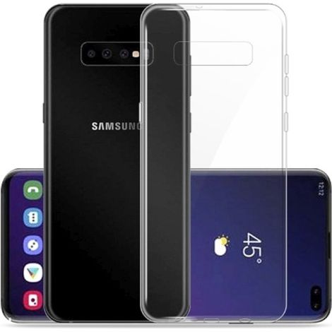 COVER POSTERIORE TRASPARENTE PER SAMSUNG GALAXY A10 + VETRO (1/5)