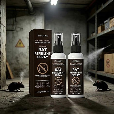 2 piècesBrume répulsive écologique contre les rongeurs, spray doux à base d'extraits de plantes pour une protection multi-scènes intérieure et extérieure (1/5)