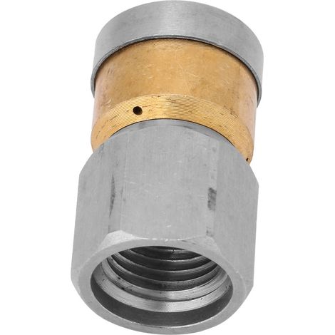 Edelstahl-Druckrohrreinigungsdüse für Abflussrohre, rotierende Düse, 1/4"-BSP-Innengewinde (1/5)