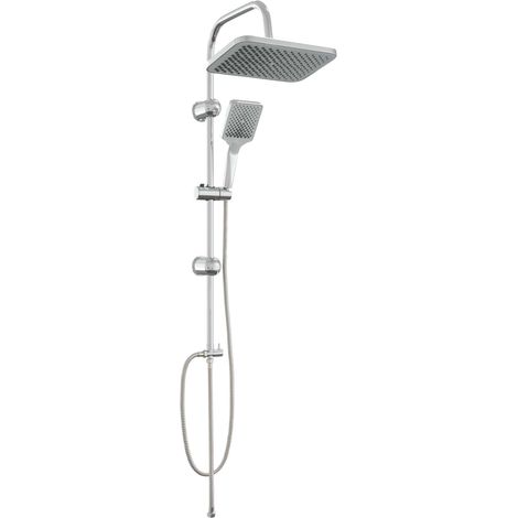 Duschsystem mit Duschkopf Chrom Edelstahl 48 x 30 x 100 cm vidaXL (1/5)
