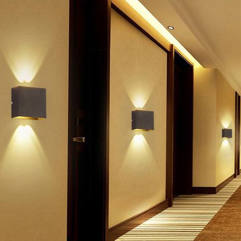 Lampe murale LED modern hallway lumières 6W 3000 k vers le bas chaud monté scence pour salon chambre couloir, éclairage pour la maison (1/5)