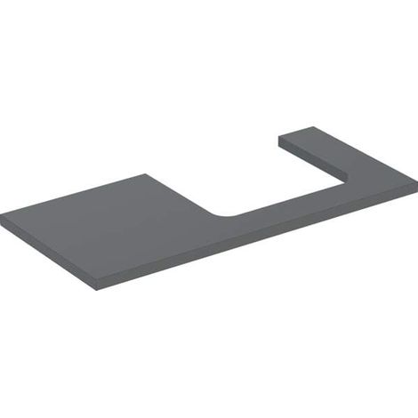 Geberit ONE placa de lavabo, recortable derecha, 105x3x47 cm,