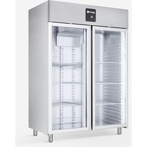 Armoire Réfrigérée Positive 1323L avec Portes Vitrées Acier Inox AISI 304 Wi-Fi Dégivrage Automatique - Samaref