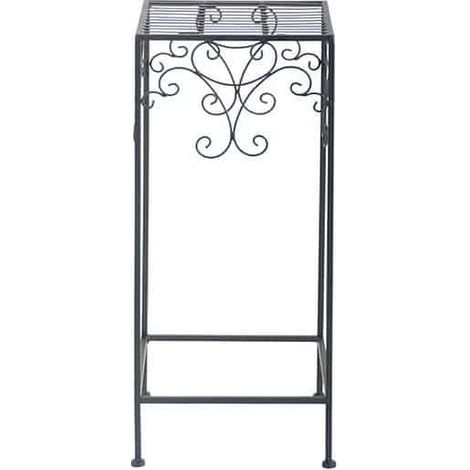 Guéridon en fer forcé 50 cm. Argent. Marque : Esschert Design. Réf. : BPH96 (1/2)