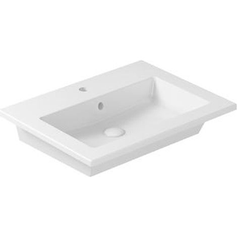 Lavabo Eden sospeso/incasso soprapiano cm. 61x46 rettangolare in (1/2)