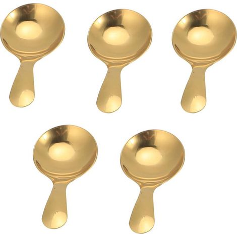 5 pièces 304 cuillère à crème glacée en acier inoxydable (1/5)