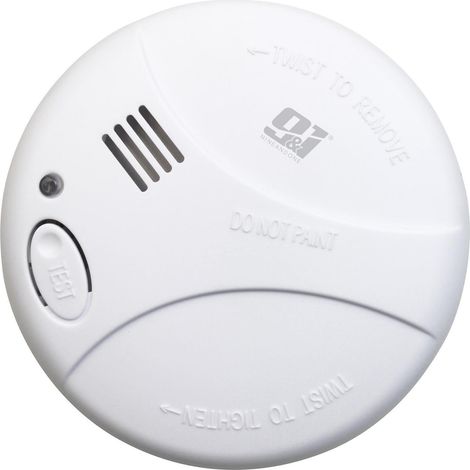Orion91oficial - smoke detector with photoelectronic technology - battery included 1x9v security alarm - spazioluzio (1/5)
