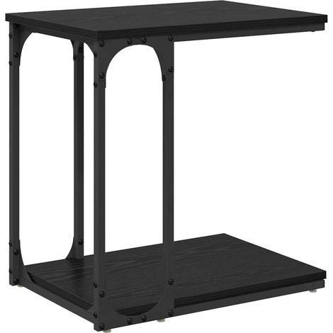 Table d'appoint Table de chevet - Chêne noir 50 x 35 x 52 cm Bois d'ingénierie fr36433 (1/5)