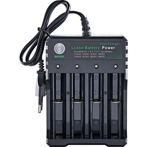 Chargeur de batterie universel Smart 3,7 V Li-Ion NI-MH – Chargeur intelligent avec 4 canaux indépendants – Protection contre surcharge et court-circuit (1/5)