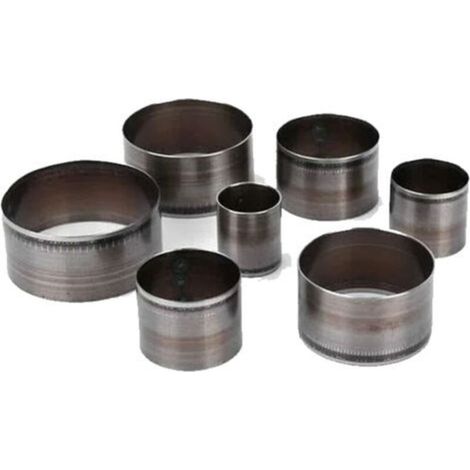7 pièces en cuir artisanat outil de coupe trou poinçon circulaire creux poinçon pour le traitement du cuir, 20/25/30/35/40/45/50mm-DOU (1/4)