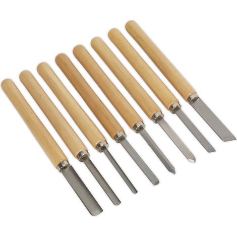 Sealey Wood Turning Chisel Set 8pc AK60/8 (1/2)