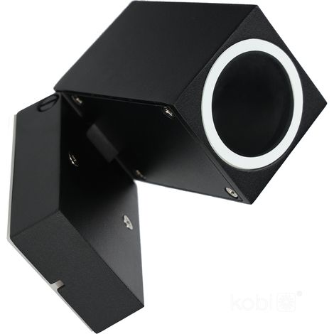 Lampada da parete per giardino 1xGU10 IP44 nera (1/5)