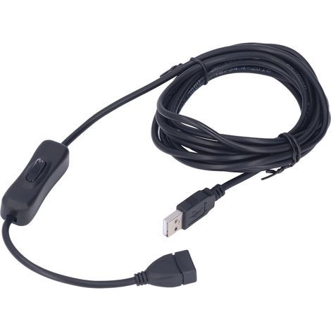 Câble d'extension de Lampe de Bureau USB, Prise en Charge du Câble de Commutation d'extension de Transmission de Données 3 M / 9,8 Pieds (1/5)