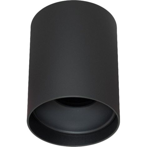 Trade Shop - Luz Del Cilindro Externo De La Luz Del Techo Moderno Luz De La Luz De Cilindro 230v -      Negro (1/5)