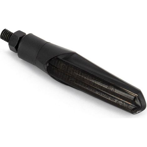 Paire de clignotants Séquentiels Arrières + Veilleuse ou Stop à LEDS - Noir/Fumé (1/2)