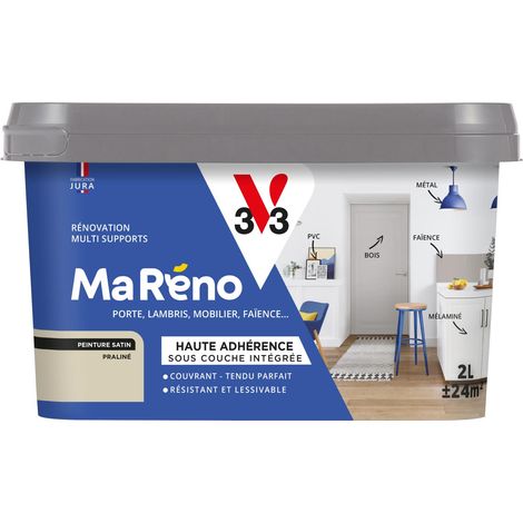 Peinture Réno Perfection® Multi-supports MA RENO V33 Praline satin 2L (1/4)