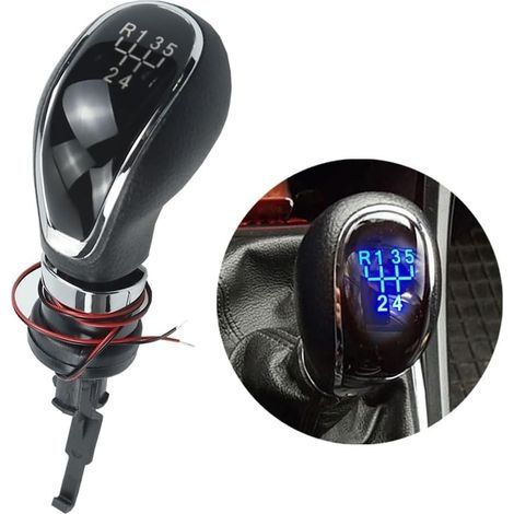 Lumière bleue Led 5/6 Vitesses pommeau de levier de vitesse pour Buick Opel Astra Insignia 2009-2013 (5 Vitesses) (1/5)