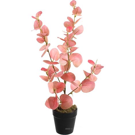 Eucalyptus artificiel en pot, H 47 cm, D 23 cm Rose - couleur: Rose (1/3)