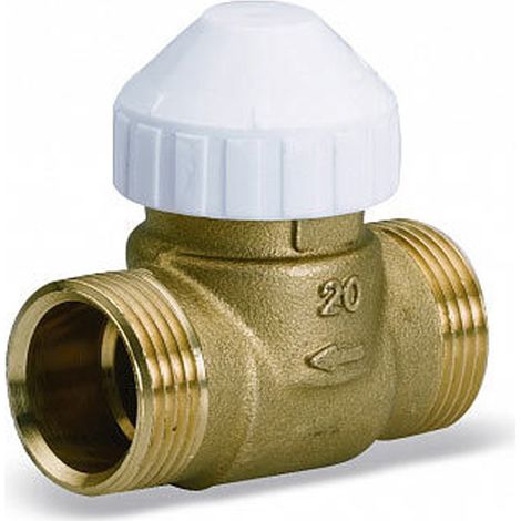 Vanne 2 voies ventilo-convecteur 2131 - mâle/mâle 3/4'' (20/27) - Kvs 2,8 - Watts (1/2)