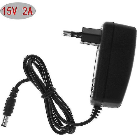 Chargeur mural multifonction AC/DC 15 V 2 A pour haut-parleur et lampe LED - Conforme aux normes européennes (1/5)