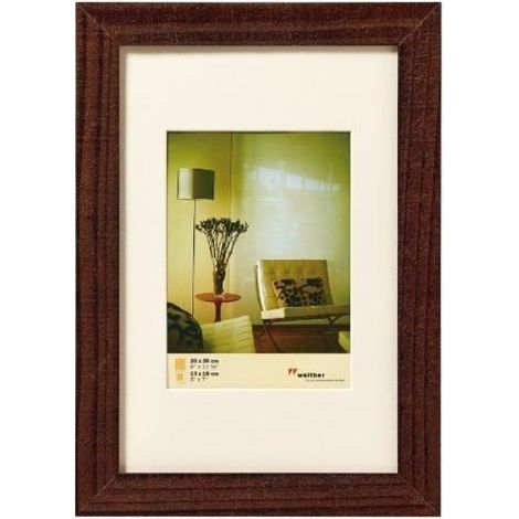 Cadre Photo - Bois Nussbaum - 15x20 cm - Pour Photo 10x15 cm - Rectangulaire - 1 Pièce