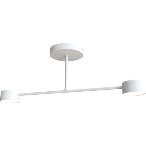 Plafoniera Moderna Halo 2 Luci Bianca (1/5)