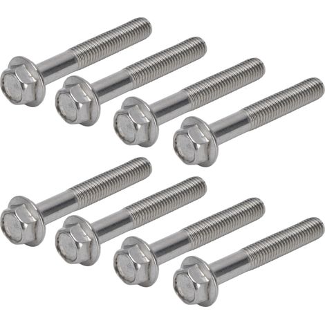 Vis à tête hexagonale M10x1.5 A2-70 avec joint étanche DIN 6921 - Lot de 20 vis inox - Boulonnerie professionnelle