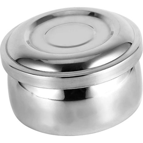 Silberplattierte Seifenschale aus Metall mit Deckel – Traditionelles Rasieraccessoire für die Gesichtspflege (1/4)