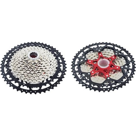 Cassette de rueda libre, compatibilidad con 12 velocidades, diseño ligero, 11 velocidades 11-50T (1/2)