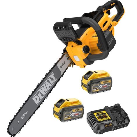 Dewalt DCMCS575X2 XR FlexVolt Chainsaw Brushless 50cm Bar 54V 2 x 9ah Batteries