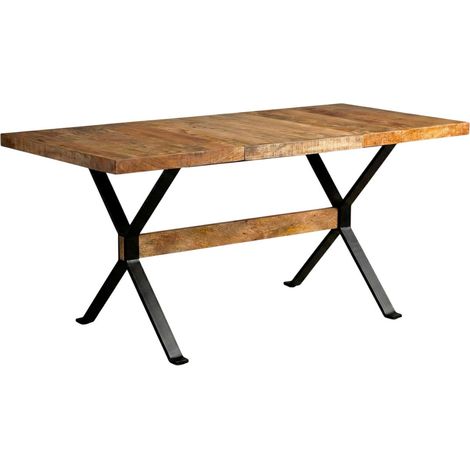 Table à Manger en Bois "Ramona" 150cm Naturel (1/5)
