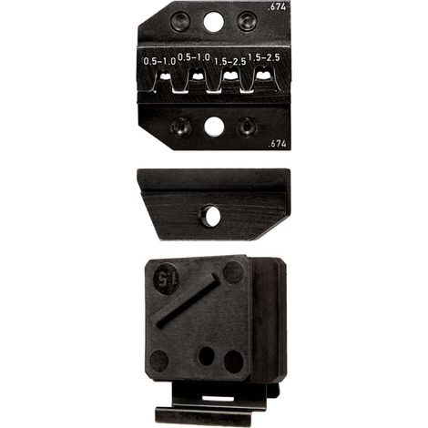 624 674 3 023 Rennsteig Werkzeuge GmbH Crimpeinsatz für Junior P. Timer- Verbinder gestanzte-Kontakt Querschnitt 0,5mm² - 2,5mm² - 1 Stück