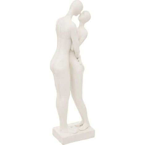 Statuette Déco Couple "Rivi" 33cm Blanc