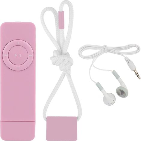 Lecteur MP3 8 Go, mémoire extensible jusqu'à 64 Go via clé USB, compatible OTG, son HiFi sans perte, lecteur de musique portable et fin, rose (1/5)