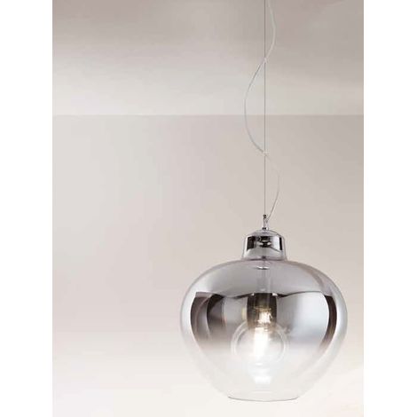 Suspension BOWL en verre ambré, culot E27 Max 60W, design raffiné pour un éclairage chaud et accueillant - Produit de la marque Perenz d'Italie