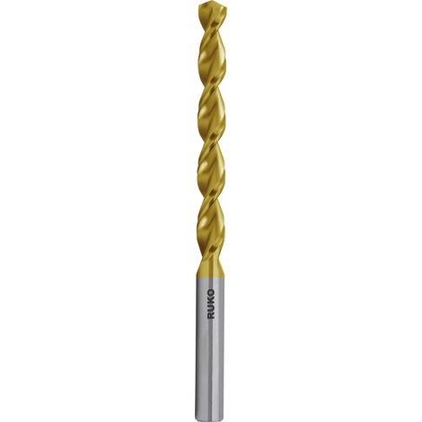 RUKO Spiralbohrer DIN 338 TL 3000 HSS TiN Ø 7,5 x 109 x 69 mm 10 Stk