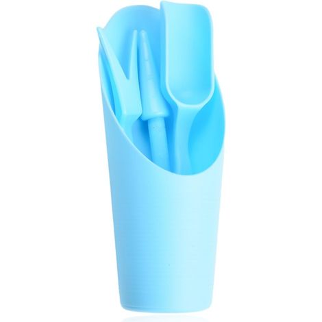 Kit d'outils de jardin 4 pièces : transplanteur, cuillère, seau-pelle pour plantes grasses. (1/5)