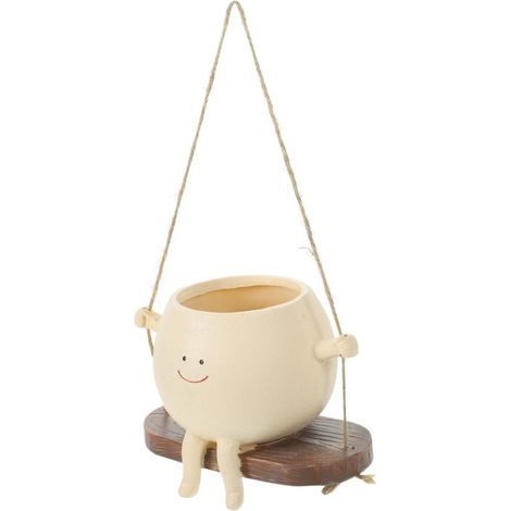 Mini bassin suspendu en résine –pots suspendus décoratifs pour plantes succulentes et cactus (1/5)
