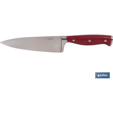 Coltello da cucina lama 15 cm rosso modello Aguacejo