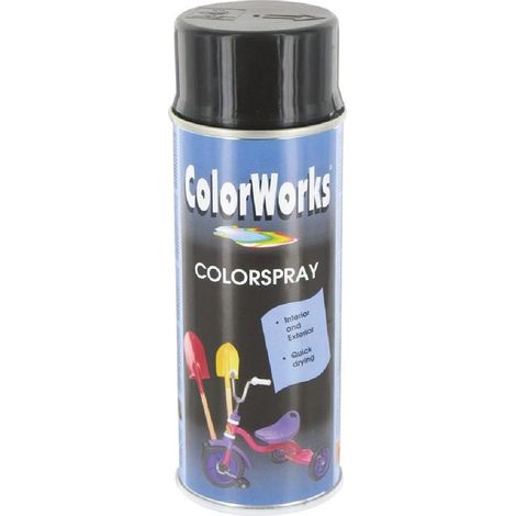 PEINTURE RAL9005 BRILLANT 400ML COLORWORKS