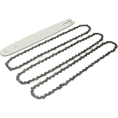 VURAHOME - Barre de guidage 16'' + chaîne de tronçonneuse 3 x 3/8 pour STIHL 009 012 021 E180 MS180 MS190 MS250 HT70 (1/5)